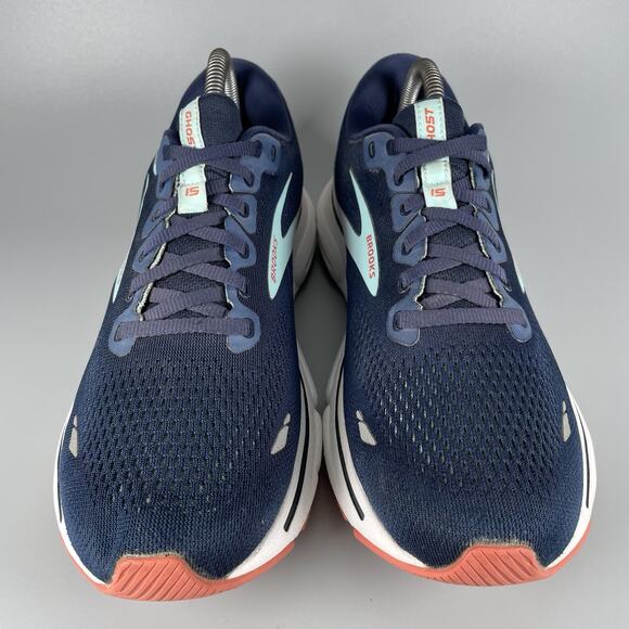 Women’s 10.5 Men’s 9 Brooks Ghost 15 Blue Athletic Running Walking Shoes Sneaker main image 6